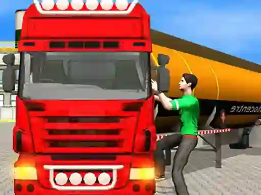 Игра Oil Tanker Transporter Truck Simulator онлајн