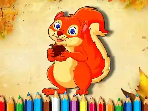 Игра Squirrel Coloring Book онлајн