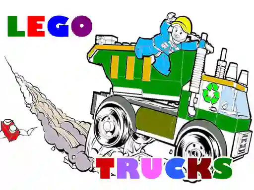 Игра Lego Trucks Coloring онлајн