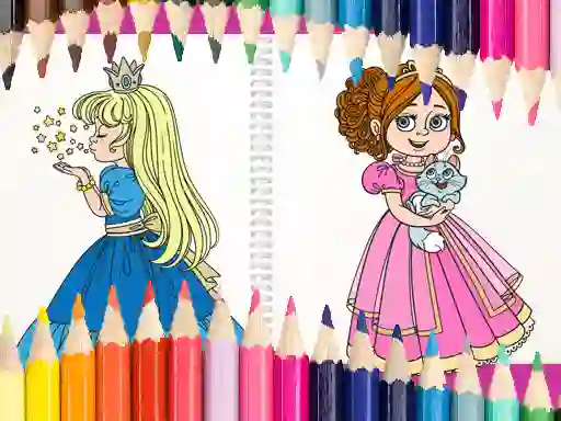 Игра Beautiful Princess Coloring Book онлајн