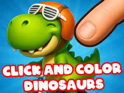 Игра Click And Colors Dinosaurs онлајн