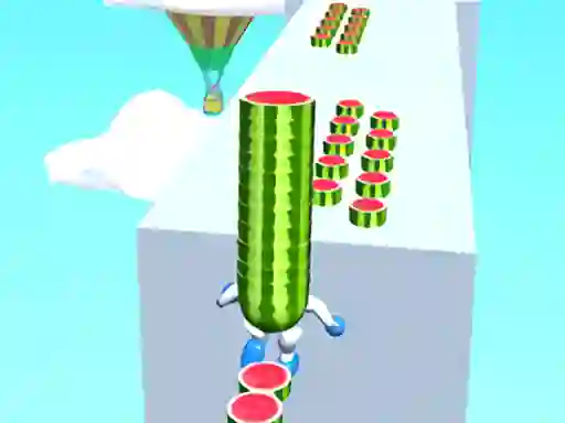 Игра Watermelon Run 3d онлајн