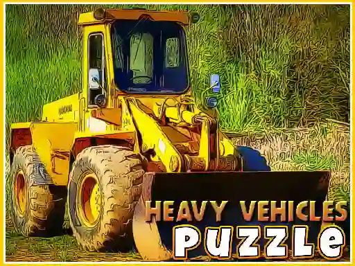 Игра Heavy Vehicles Puzzle онлајн