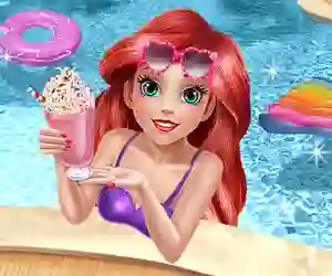 Игра Mermaid Princess Pool Time онлајн