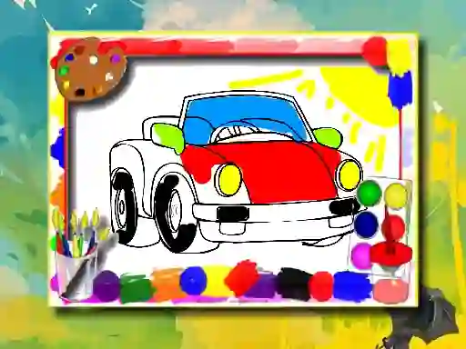 Игра Cartoon Cars Coloring Book онлајн
