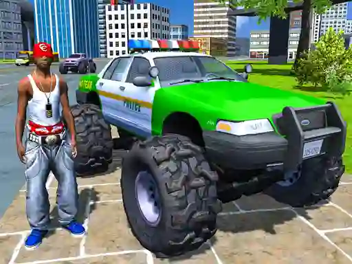 Игра Monster Truck Stunts Driving Simulator онлајн