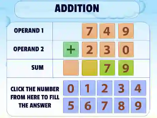 Игра Addition Practice онлајн