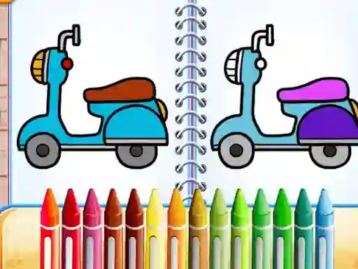 Игра Cute Bike Coloring Book онлајн