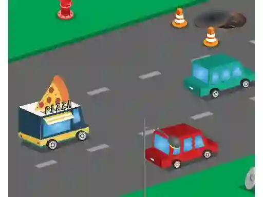 Игра Food Rush Traffic онлајн