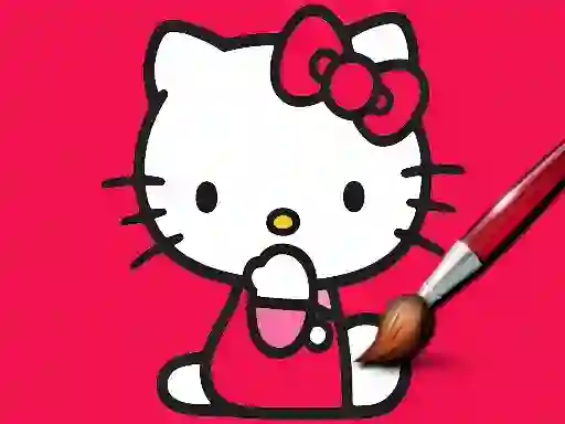 Игра Easy Coloring Kitty онлајн