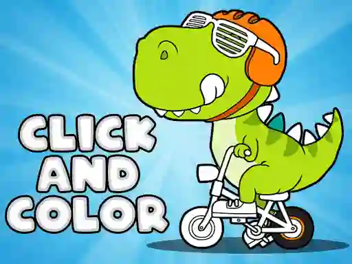 Игра Click And Color Dinosaurs онлајн