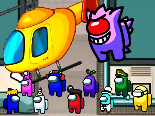 Игра Among us airship slings онлајн