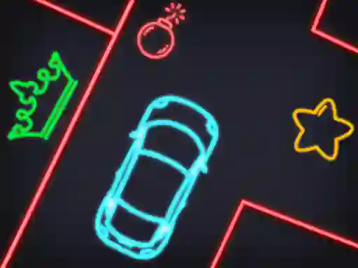 Игра Neon Car Puzzle онлајн