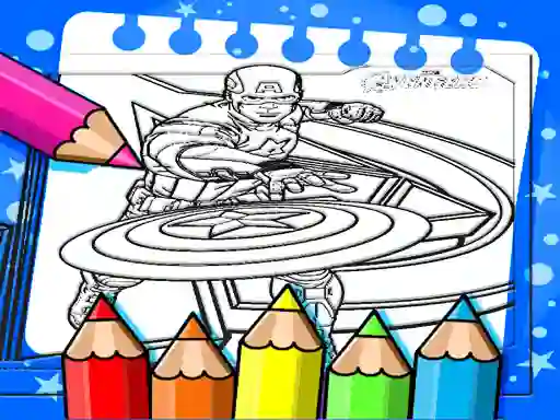 Игра Captain America Coloring Book онлајн