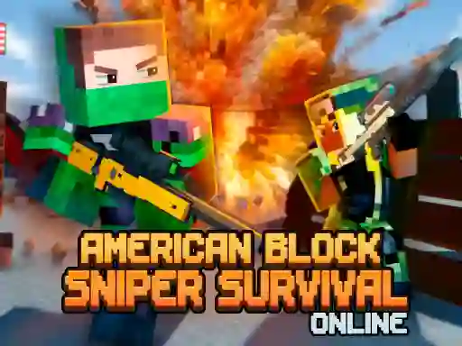 Игра American Block Sniper Survival Online онлајн