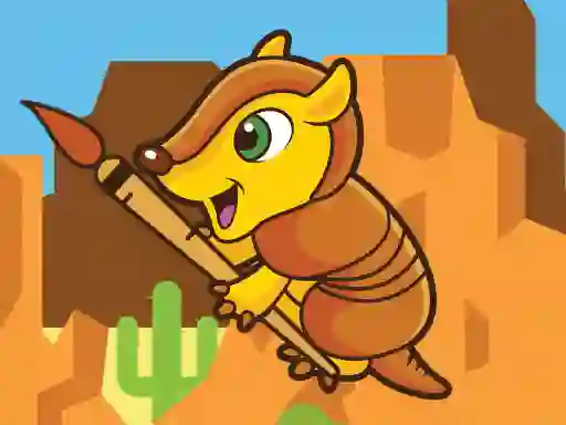 Игра Happy Armadillo Coloring онлајн