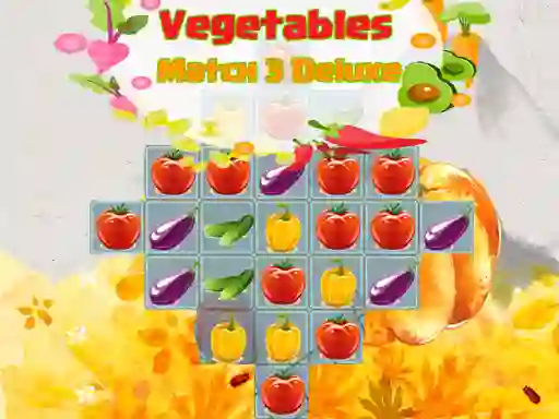 Игра Vegetables Match 3 Deluxe онлајн