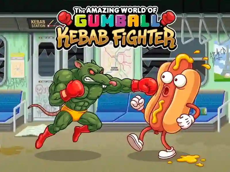 Игра The Amazing World of Gumball Kebab Fighter онлајн