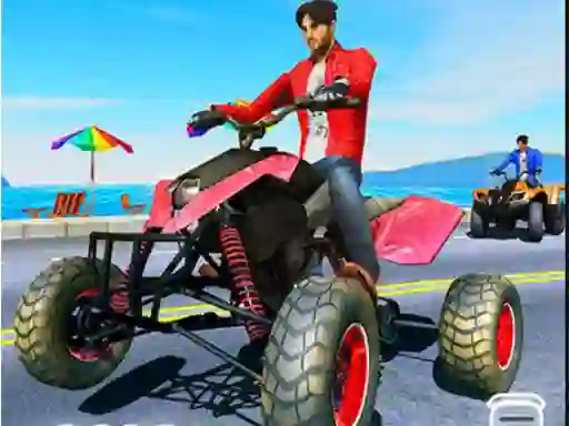 Игра Quad Bike Traffic Racing Mania онлајн