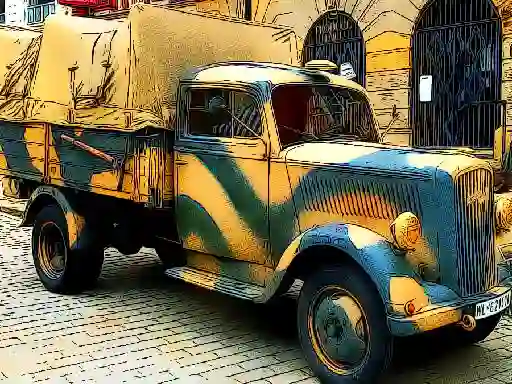Игра Army Trucks Jigsaw онлајн