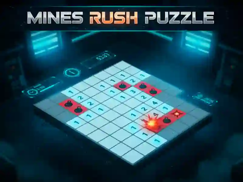 Игра Mines Rush Puzzle онлајн