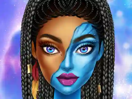 Игра Blue Girls Make Up онлајн