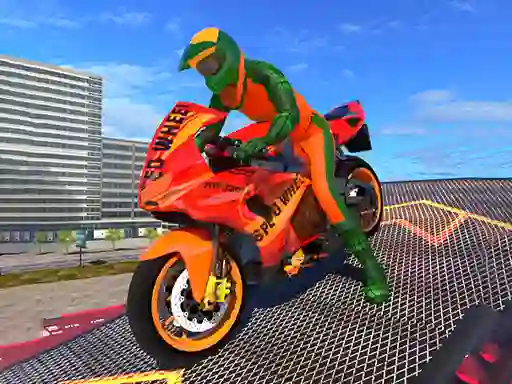 Игра Bike Stunt Driving Simulator 3d онлајн