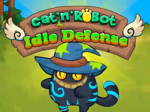 Игра Cat'n' Robot Idle Defense онлајн