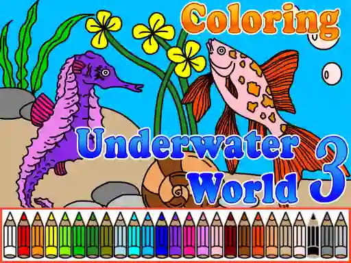 Игра Сoloring Underwater World 3 онлајн