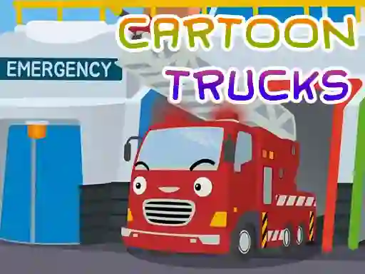 Игра Cartoon Trucks Jigsaw онлајн