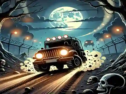 Игра Racing Car Destroying Zombie онлајн