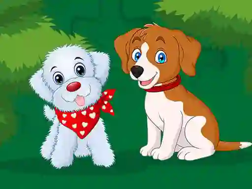 Игра Cute Puppies Jigsaw онлајн
