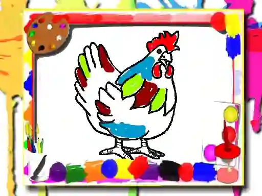 Игра Chicken Coloring Book онлајн
