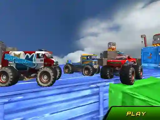 Игра Monster Truck Stunts Sky Driving онлајн