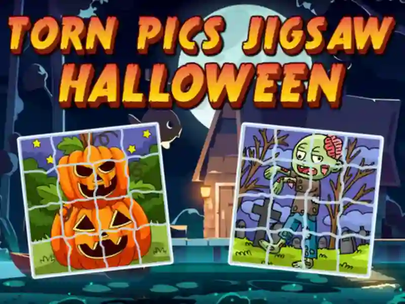Игра Torn Pics Jigsaw Halloween онлајн