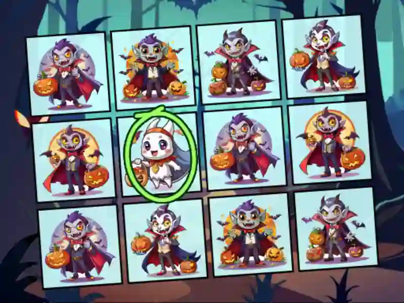 Игра Spot the Unique Halloween онлајн