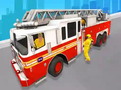 Игра City Rescue Fire Truck Games онлајн