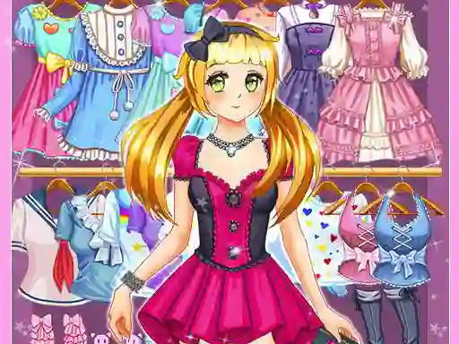 Игра Anime Kawaii Dress Up онлајн