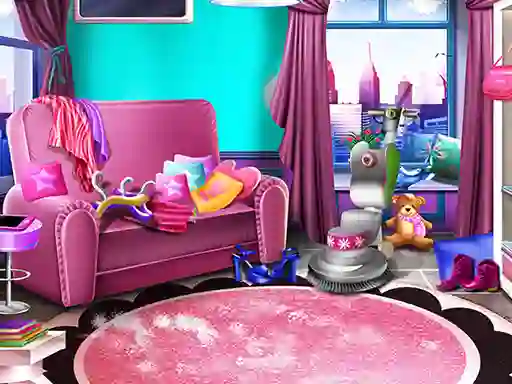 Игра Girly House Cleaning онлајн