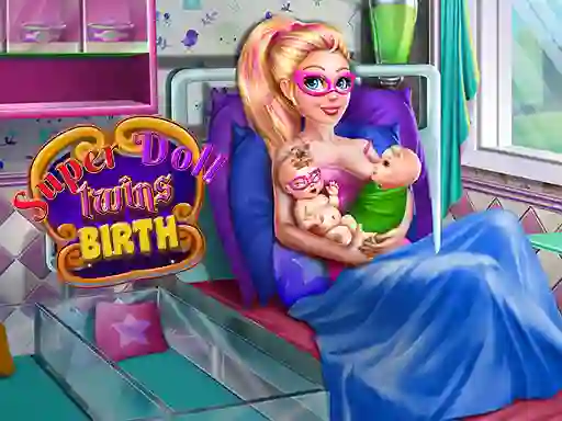 Игра Super Doll Twins Birth онлајн