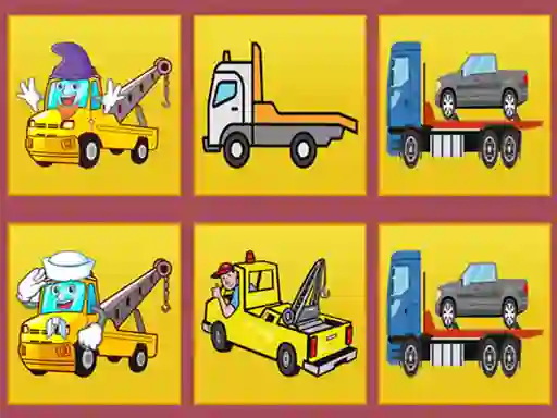 Игра Tow Trucks Memory онлајн