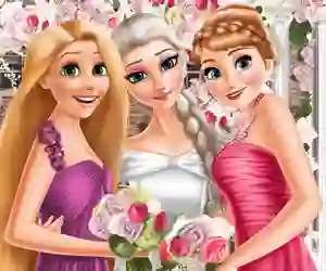 Игра Eliza and princesses wedding онлајн