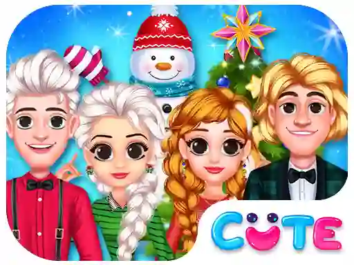Игра Frozen Princess Christmas Celebration онлајн