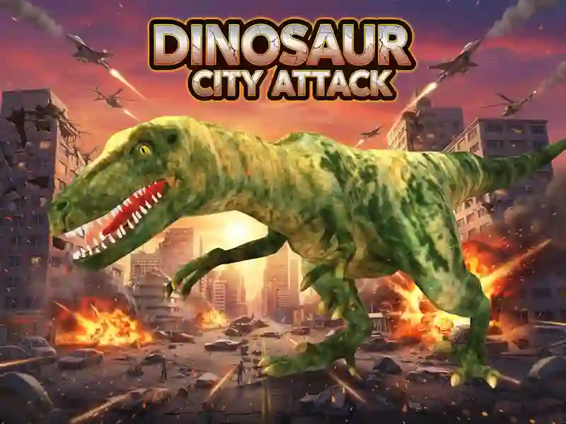 Игра Dinosaur City Attack онлајн