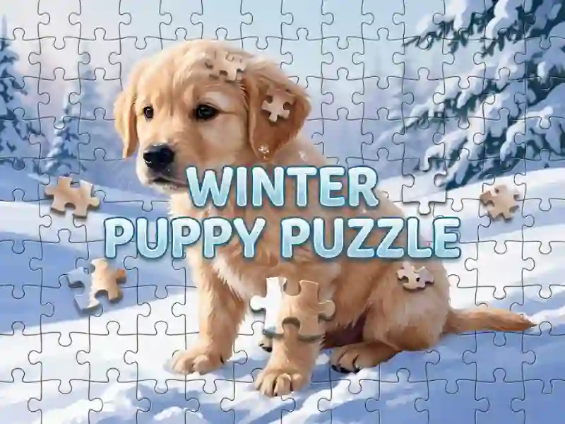 Игра Winter Pets Puzzle онлајн