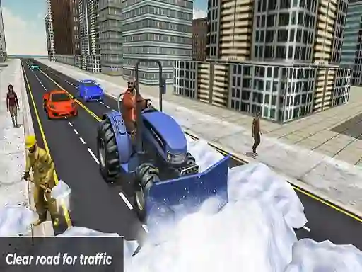 Игра Grand Snow Clean Road Driving Simulator онлајн