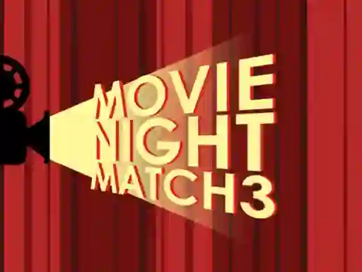 Игра Movie Night Match 3 онлајн