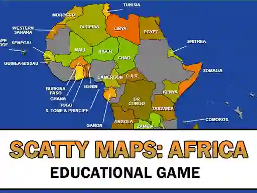 Игра Scatty Maps Africa онлајн
