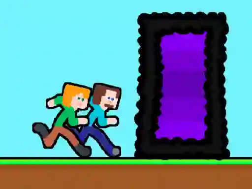 Игра Steveman and Alexwoman: Easter Egg онлајн