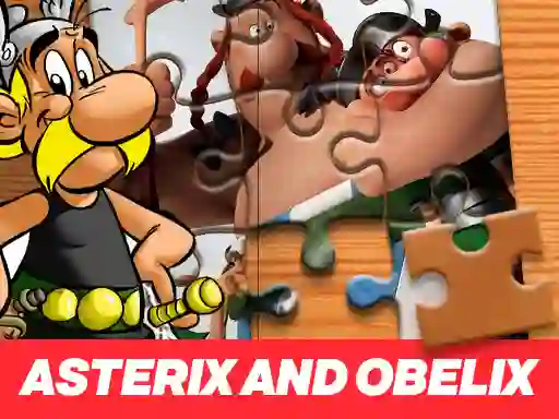 Игра Asterix and Obelix Jigsaw Puzzle онлајн